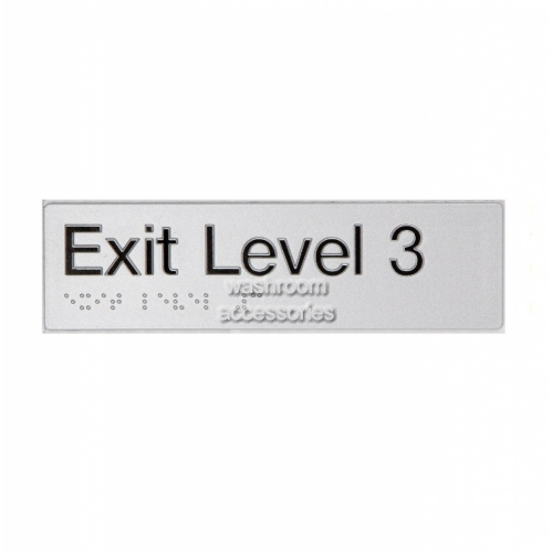 EL3 Exit Sign Level 3 Braille