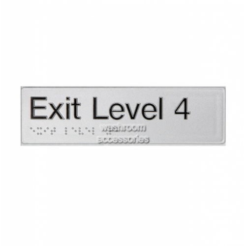 EL4 Exit Sign Level 4 Braille