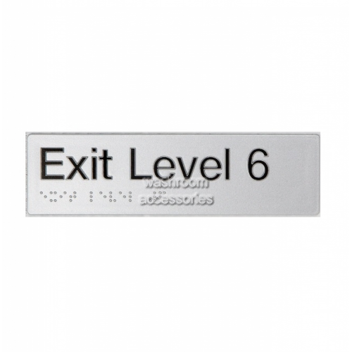 View EL6 Exit Sign Level 6 Braille details.