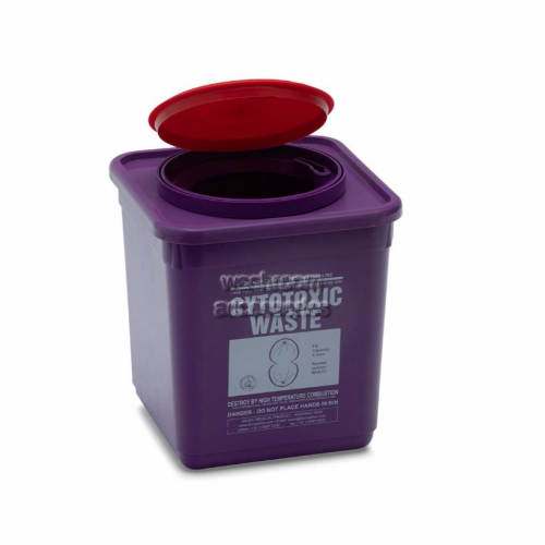 Cytotoxic Waste Container 4L Square