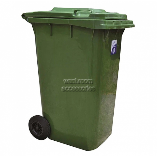 View 19402 Heavy Duty Bin With Wheels 240 Litre Green details.