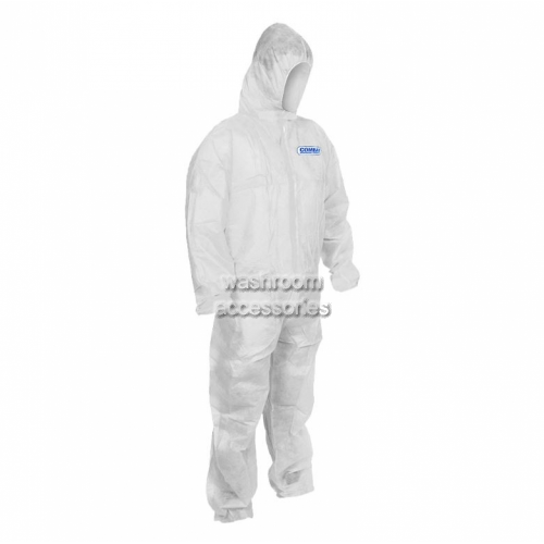 Disposable Polyprop Overalls White
