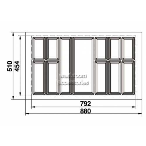 View Cutlery Tray Suits 900mm Drawer details.