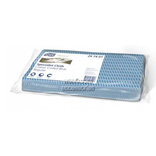 297401 Blue Coloured Cleaning Cloth Folded 