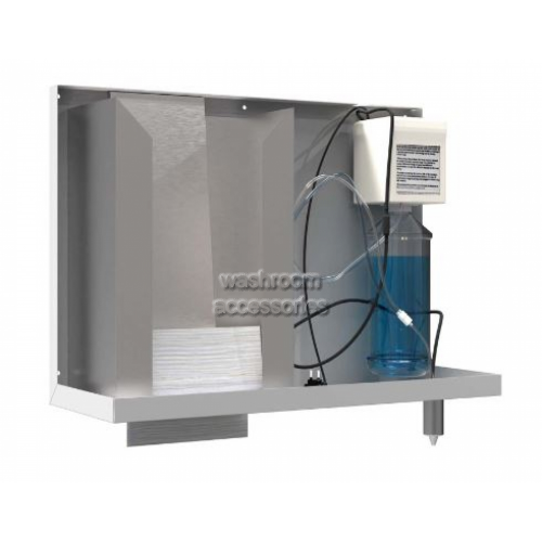 View 726-FSP Behind the Mirror Foam Soap and Paper Towel Dispenser details.