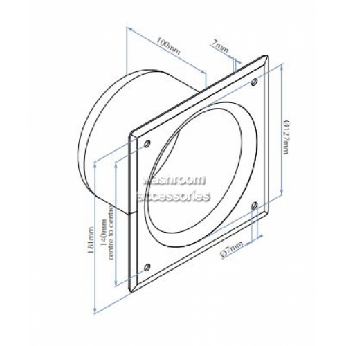 Bradley Sa12 Security Sa12 Toilet Roll Holder Recessed Front Mount