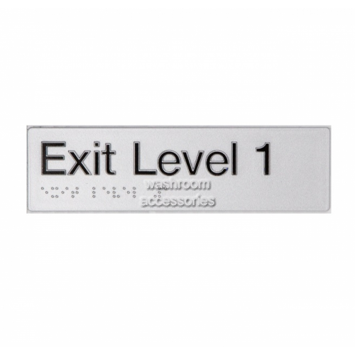 EL1 Exit Sign Level 1 Braille