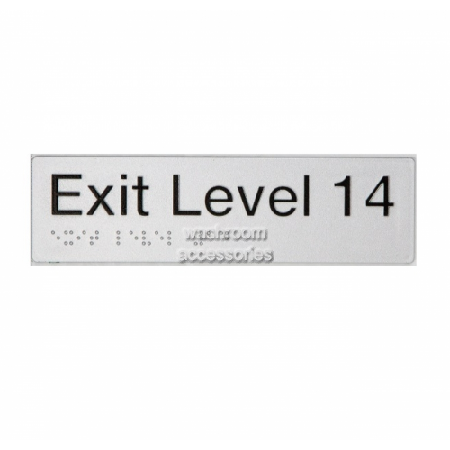 View EL14 Exit Sign Level 14 Braille details.