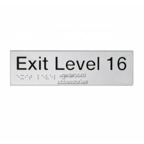 View EL16 Exit Sign Level 16 Braille details.