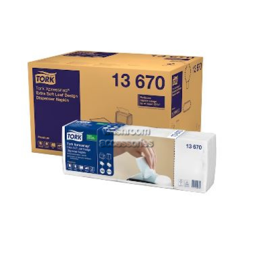 13670 Napkins Extra Soft Leaf Design