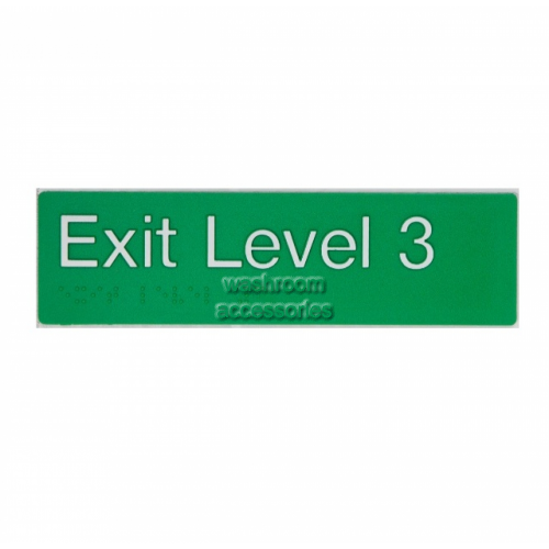 View EL3 Exit Sign Level 3 Braille details.