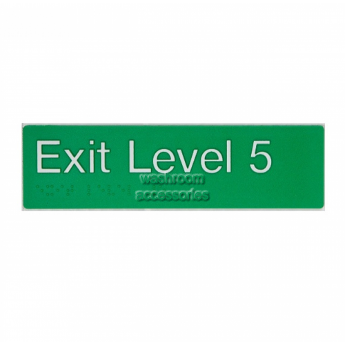 View EL5 Exit Sign Level 5 Braille details.