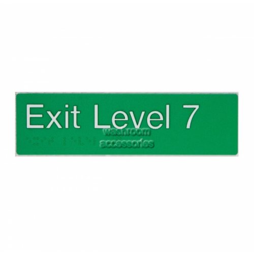 View EL7 Exit Sign Level 7 Braille details.
