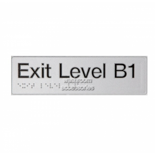 EB1 Exit Sign Basement 1 Braille
