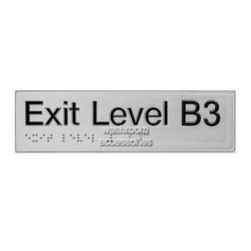 View EB3 Exit Sign Basement 3 Braille details.