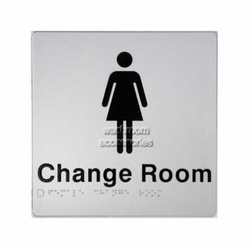 View FCR Female Change Room Sign Braille details.
