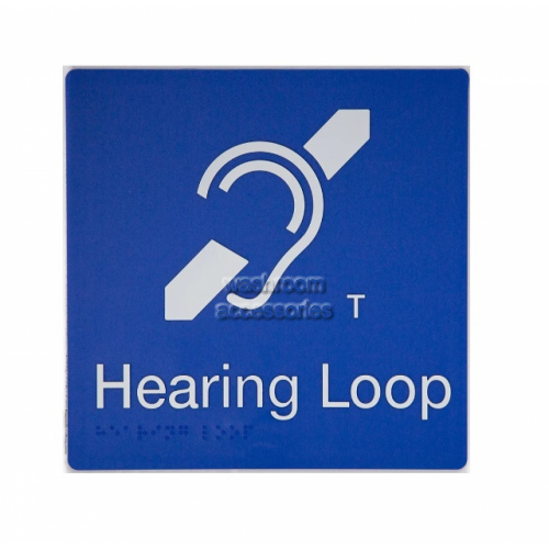 View HL Hearing Loop Sign Braille details.