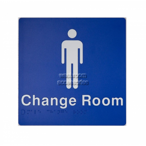 View MCR Male Change Room Sign Braille details.