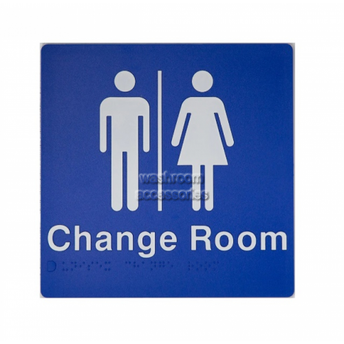 View MFCR Unisex Change Room Sign Braille details.