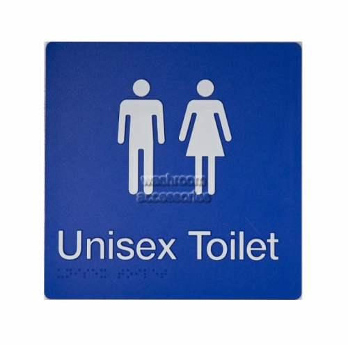 View MFT Unisex Toilet Sign Braille details.