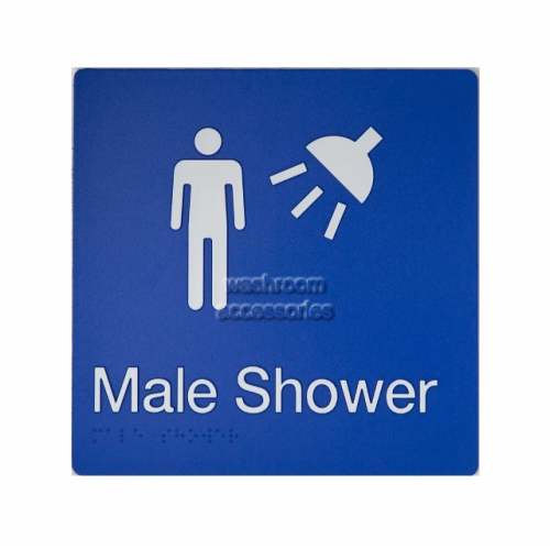 View MS Male Shower Sign Braille details.