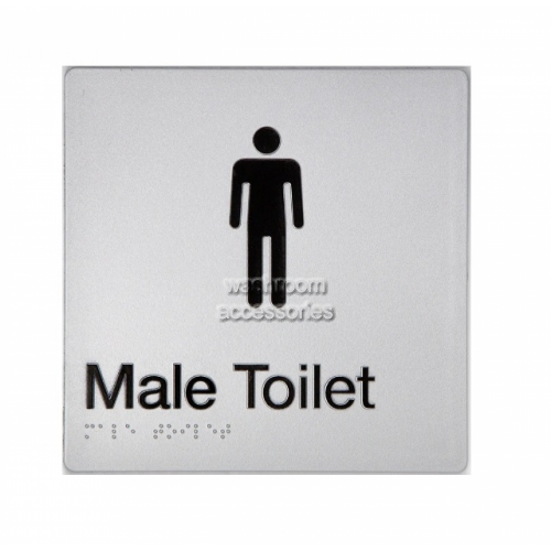 MT Male Toilet Sign Braille