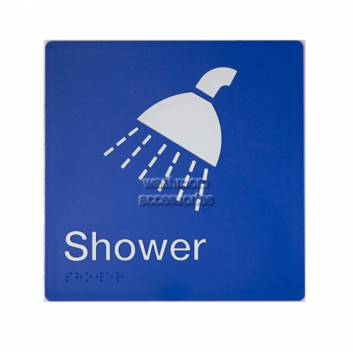 Shower Sign Braille