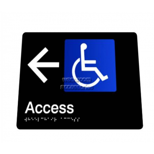 View 975 Unisex Toilet Left Hand Braille Sign details.