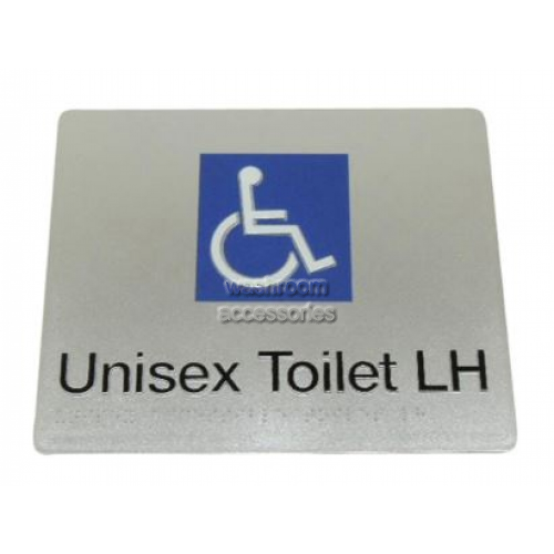 View 975-DT-LH-S Unisex Toilet Left Hand Braille Sign details.