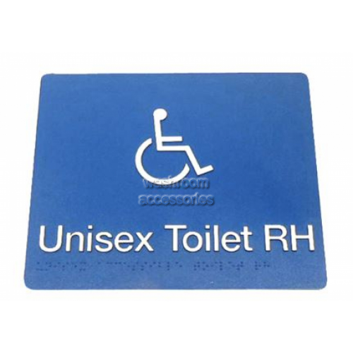View 975 Unisex Toilet Right Hand Braille Sign details.
