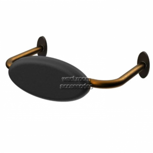 View R01R1B Toilet Back Rest Black Cushion details.