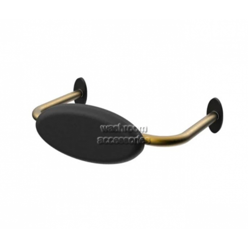 View R01R1B Toilet Back Rest Black Cushion details.