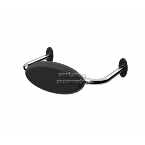 View R01R1B Toilet Back Rest Black Cushion details.