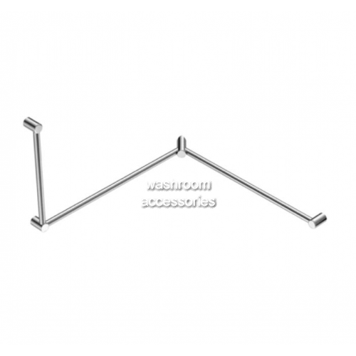 View NRCR3290C Toilet Grab Rail 90 Degree Continuous Wraparound details.