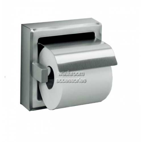 View 10-7402 Single Toilet Roll Holder with Hood details.