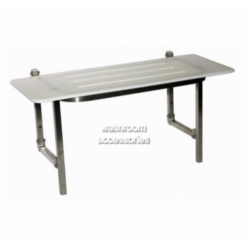 View SS960S Folding Shower Seat Slotted details.