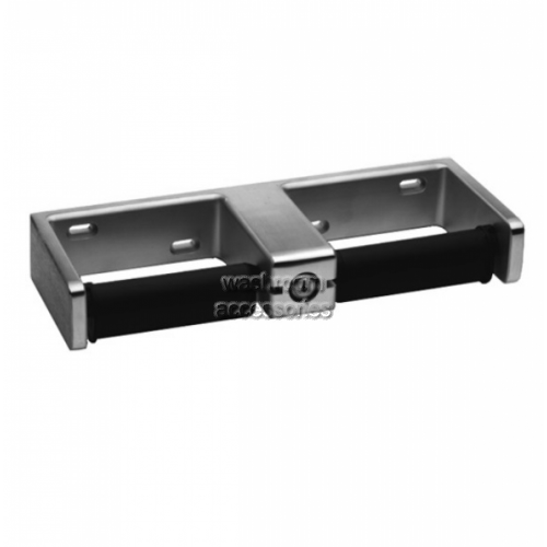 View B2746 Double Toilet Roll Holder Tumbler Lock details.