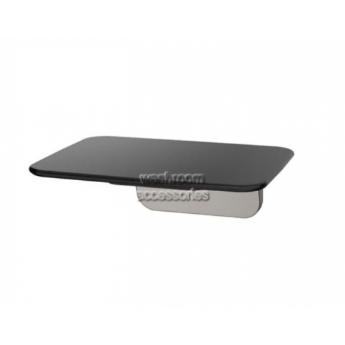 S01AB Fold Up Shower Seat Black