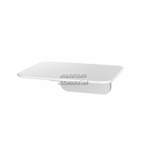 View S01AW White Fold Up Shower Seat White details.