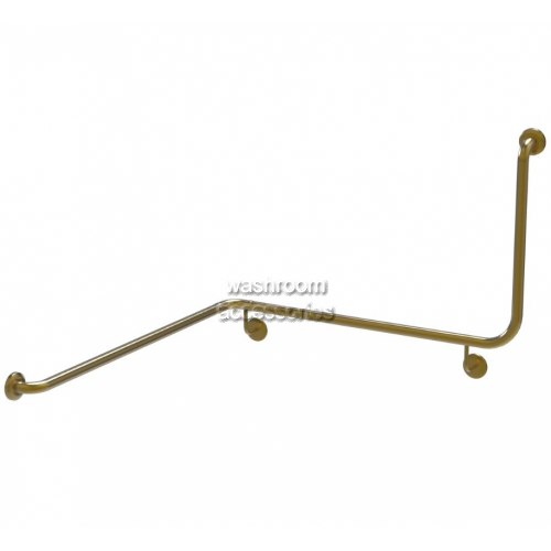 View 832-PVD-BB Corner Toilet Grab Rail 90 Degree Left Hand details.