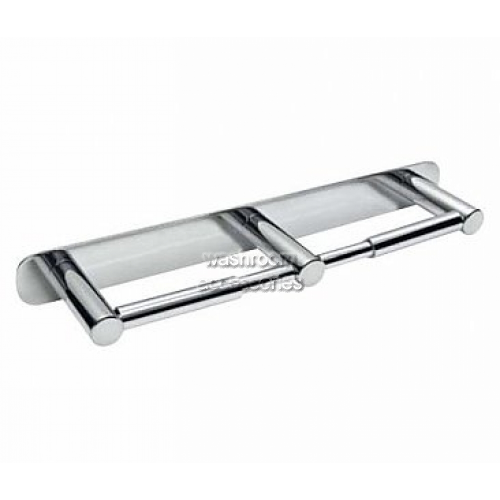 View Double Toilet Roll Holder With Backplate details.