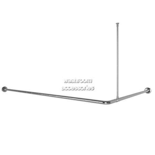 View 9538 Corner Shower Curtain Rail Left Hand details.