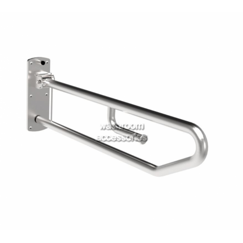 View 832-102 Drop Down Grab Rail with Locking Pin and Toilet Roll Holder details.