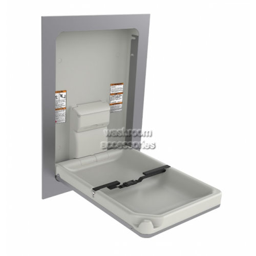 View 10-9017 Baby Change Table Vertical Recessed details.