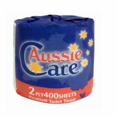 AU-400 Toilet Rolls 400 Sheet Wrapped 2 Ply