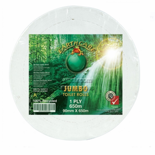 3/ECJ500 Earthcare Jumbo Toilet Rolls 500m