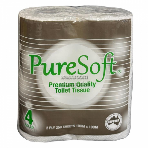 View P-250 Puresoft Toilet Rolls 250 Sheet details.