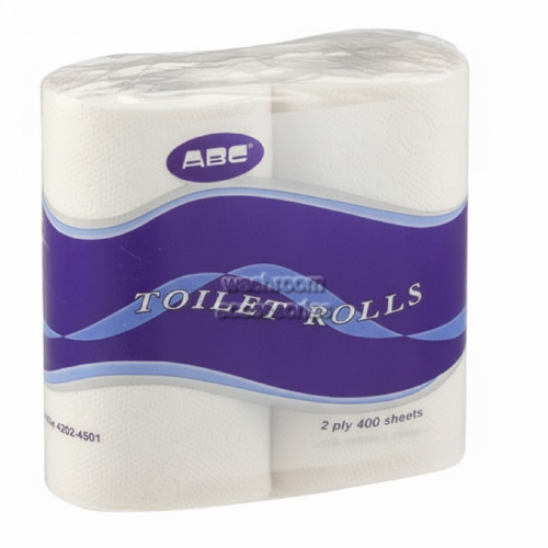 UN2-400-0 Toilet Rolls 400 Sheet 2Ply