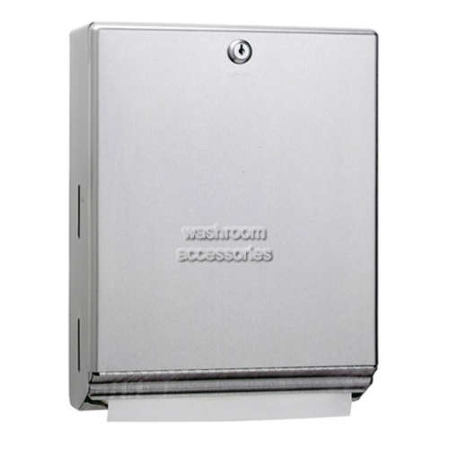 View B262 Paper Towel Dispenser with Tumbler Lock details.