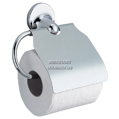 View Q0081H Single Toilet Roll Holder with Hood details.